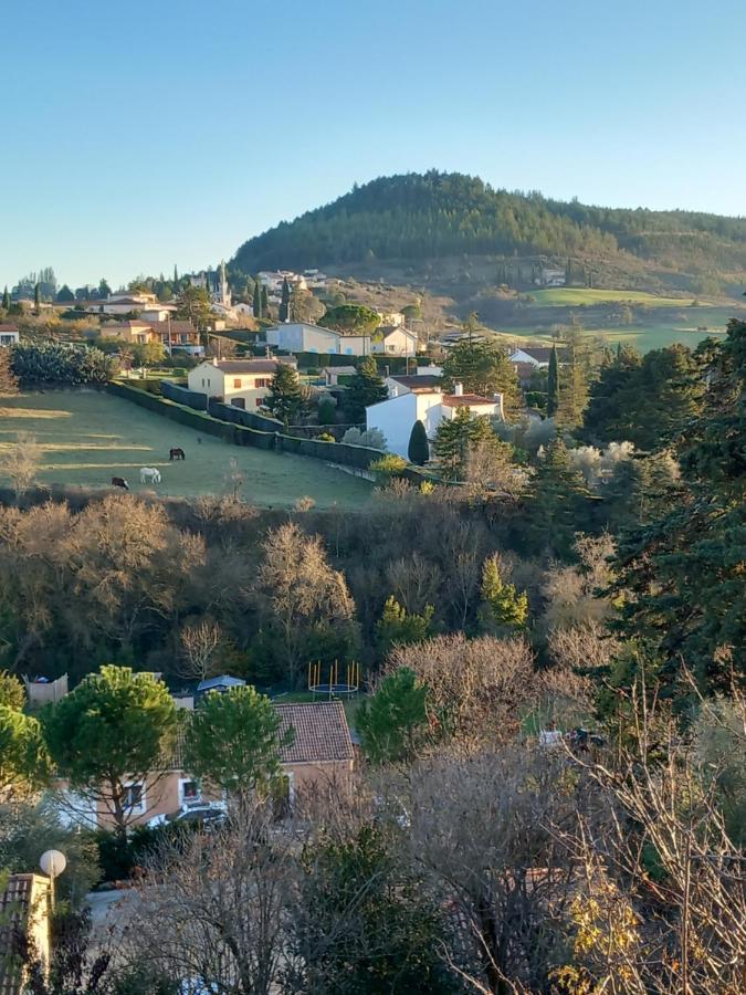 Gite La Chaumette Appartement Turquoise Villeneuve-de-Berg Eksteriør billede